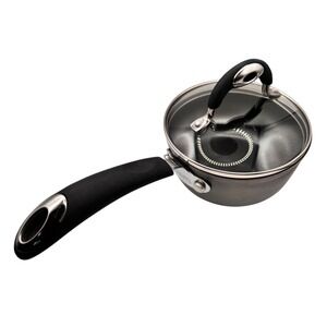 Bialetti 1 Qt Saucepan w Glass Lid Hi-Base System Made In Italy 0.94L